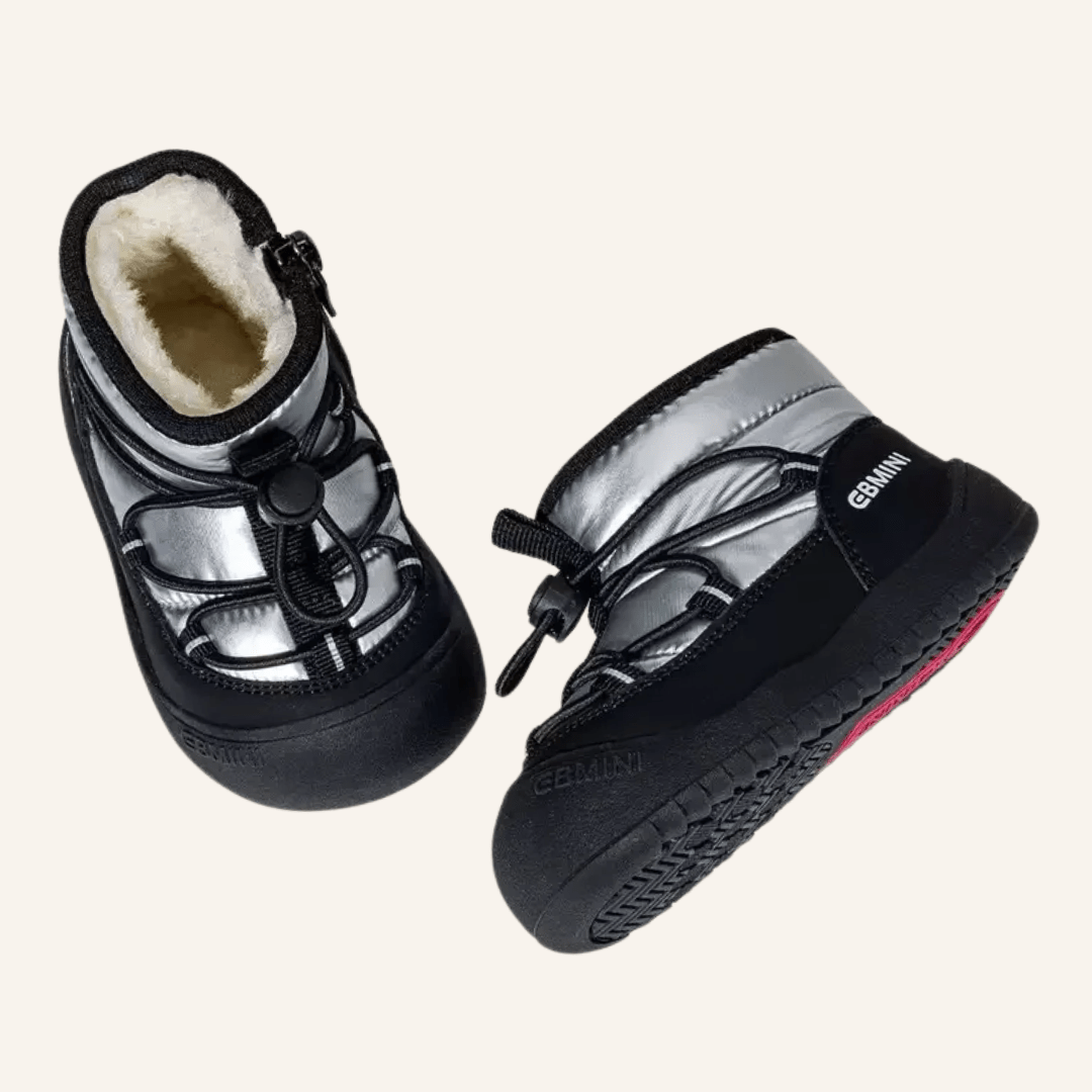 EBMINI® LUMI - Wasserdichte Barfußstiefel für Kinder mit Warmfutter - Ebmini® - Kinder Barfußschuhe - LUMI-SIL-18