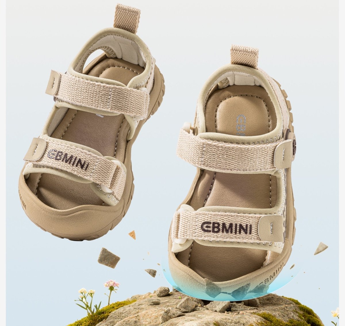 EBMINI® MUS – Ultraleichte Barfußsandalen für Kinder mit Mückenschutzmittel - Ebmini® - Kinder Barfußsandalen - 