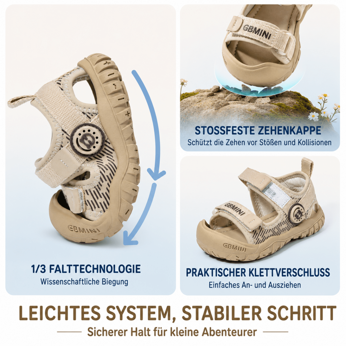 EBMINI® MUS – Ultraleichte Barfußsandalen für Kinder mit Mückenschutzmittel - Ebmini® - Kinder Barfußsandalen - 