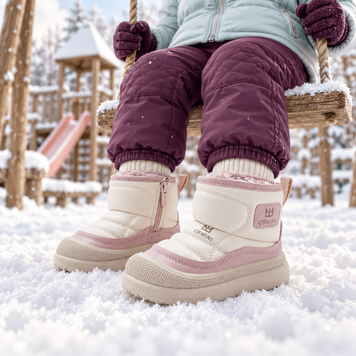 EBMINI® NEVI - Wasserdichte Barfußstiefel für Kinder mit Futterung & Reißverschluss - Ebmini® - Kinder Barfußschuhe - 209913016259