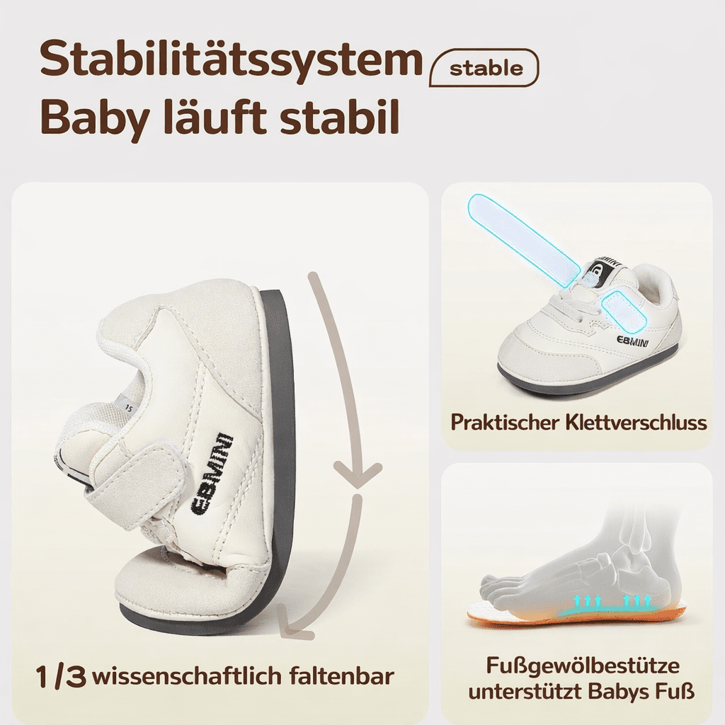 EBMINI® NINY - Baby Barfußschuhe – Weiche Krabbelschuhe für erste Schritte - Ebmini® - Kinder Barfußschuhe - 
