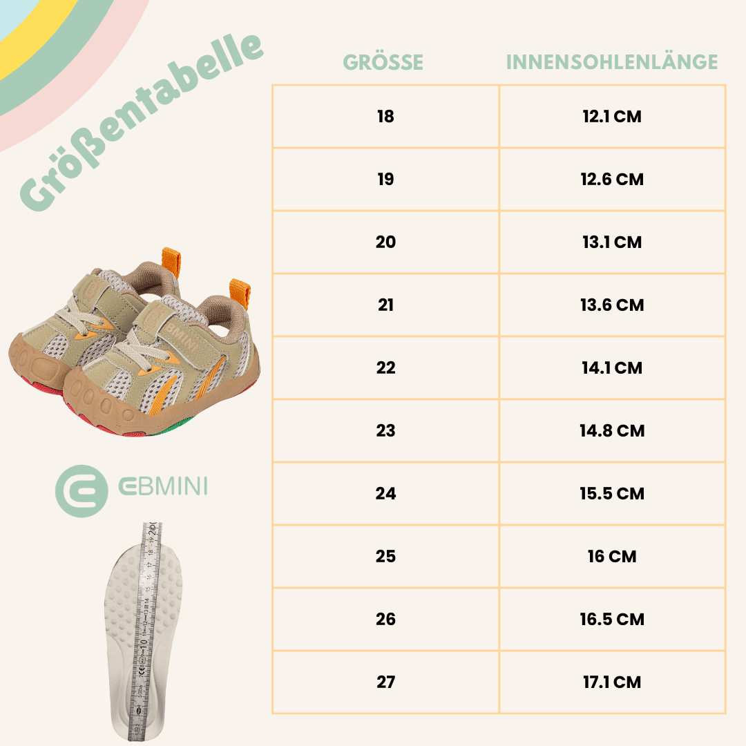 EBMINI® NUO - Ultraleichte Sneaker Barfußschuhe für Kinder - Ebmini® - Kinder Barfußschuhe -  - 