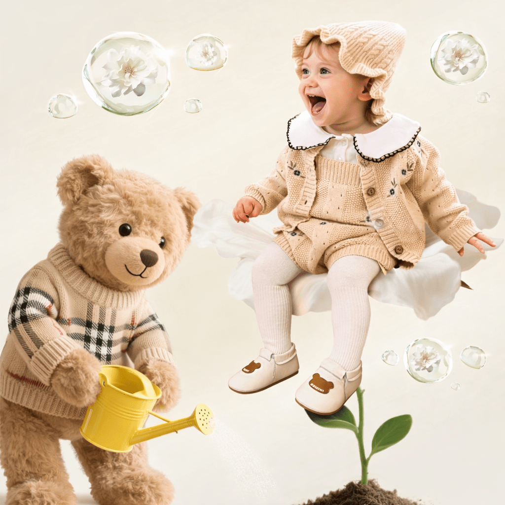 EBMINI® ORSO - Baby Barfußschuhe – Weiche Krabbelschuhe für erste Schritte - Ebmini® - Kinder Barfußschuhe - 