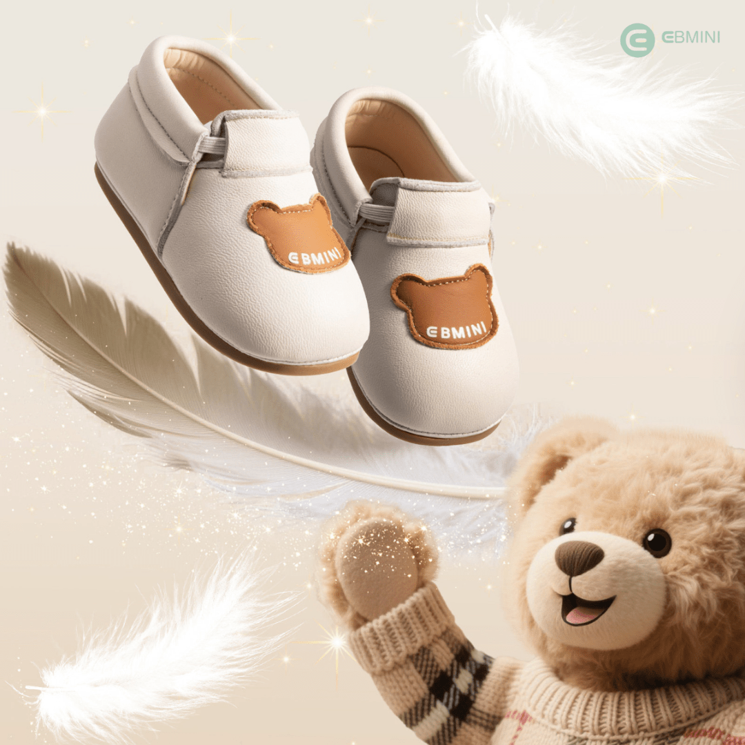 EBMINI® ORSO - Baby Barfußschuhe – Weiche Krabbelschuhe für erste Schritte - Ebmini® - Kinder Barfußschuhe - 