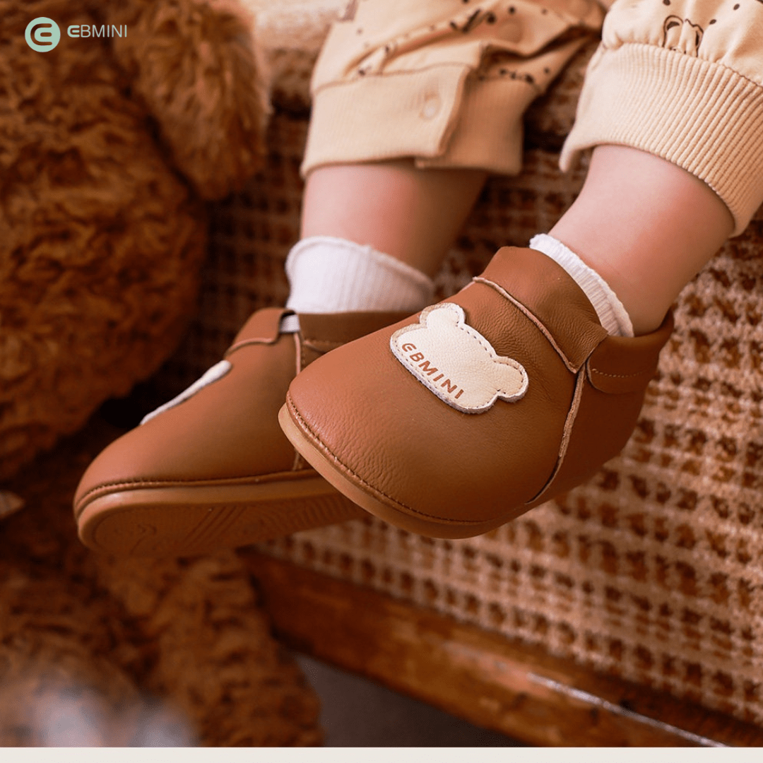 EBMINI® ORSO - Baby Barfußschuhe – Weiche Krabbelschuhe für erste Schritte - Ebmini® - Kinder Barfußschuhe - 