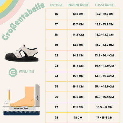 EBMINI ® PAD - Ultraleichte Barfußsandalen für Kinder - Ebmini® - Kinder Barfußschuhe - 209913013136 - 