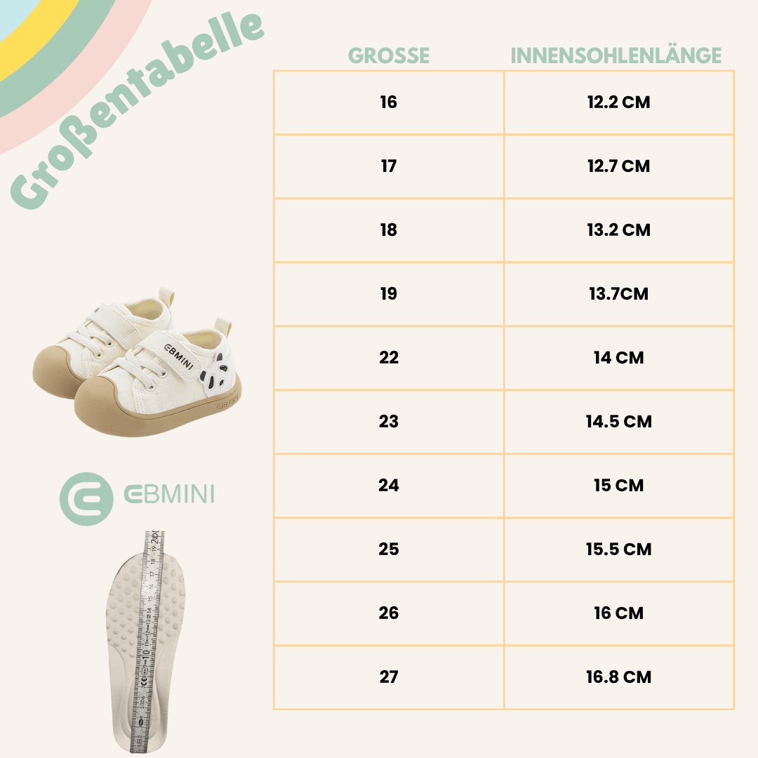 EBMINI® PANDAS - Ultraleichte Barfußschuhe für Kinder - Ebmini® - Kinder Barfußschuhe - 
