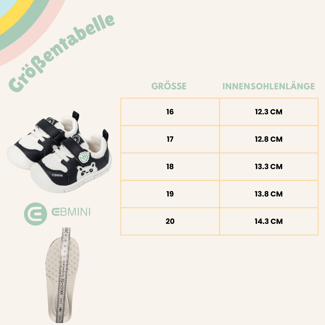 EBMINI® PANDO - Baby Barfußschuhe – Weiche Krabbelschuhe für erste Schritte - Ebmini® - Kinder Barfußschuhe - 