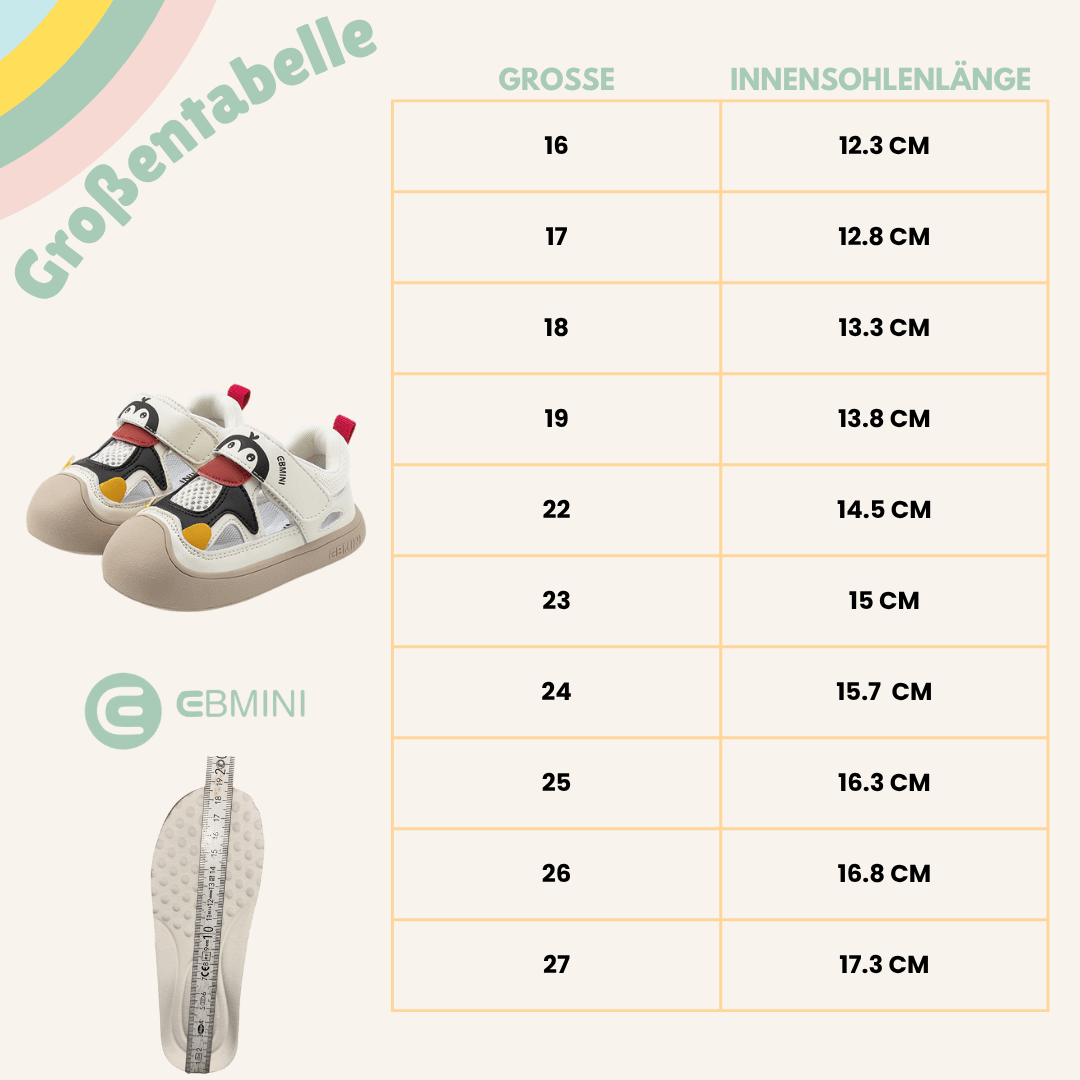 EBMINI® PINGU - Ultraleichte Barfußsandalen für Kinder - Ebmini® - Kinder Barfußschuhe - 209913021268 - 
