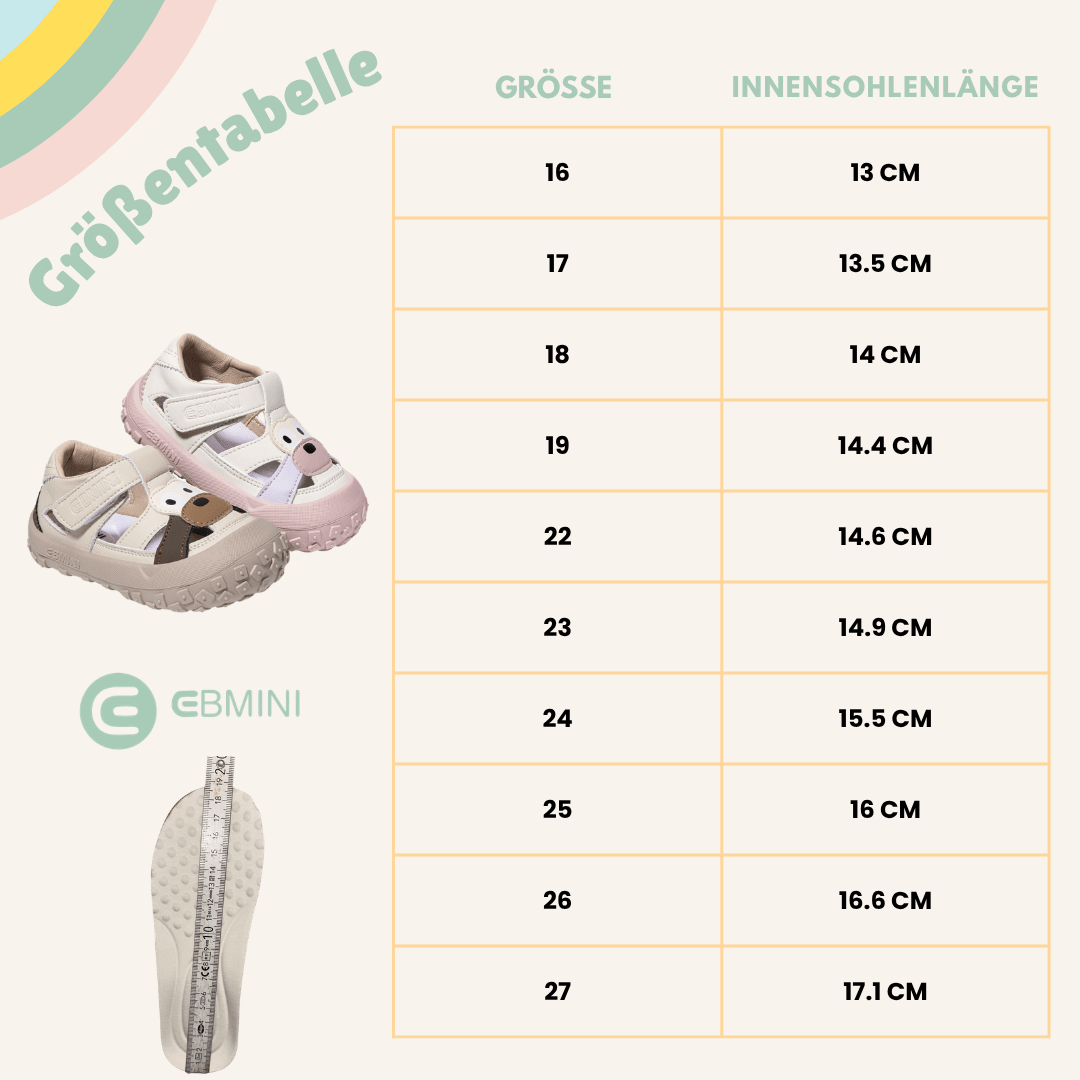 EBMINI® PLUTO - Ultraleichte Barfußsandalen für Kinder - Ebmini® - Kinder Barfußsandalen - 
