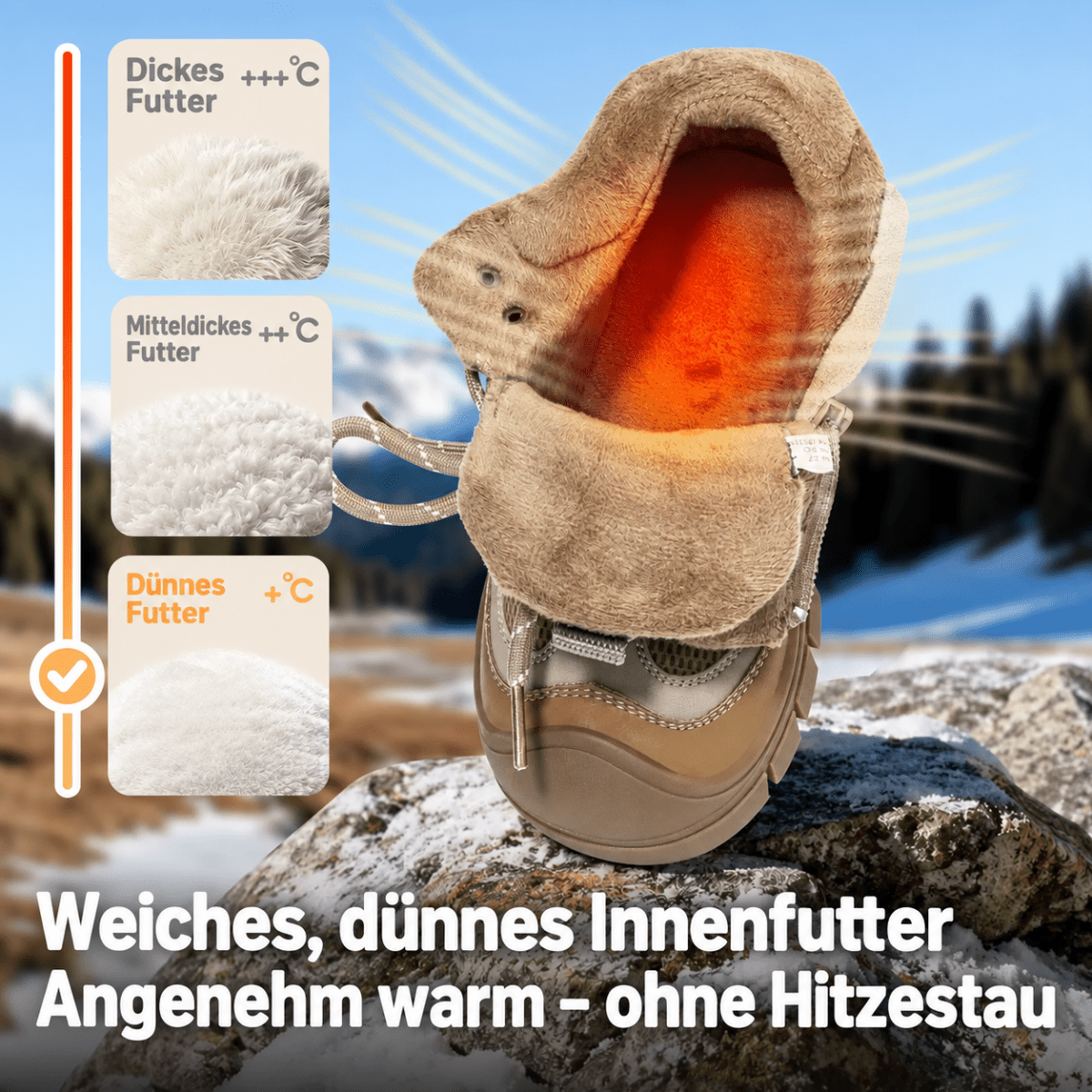 EBMINI® QUB - Wasserdichte Barfußstiefel für Kinder mit warmfutter - Ebmini® - Kinder Barfußschuhe - 