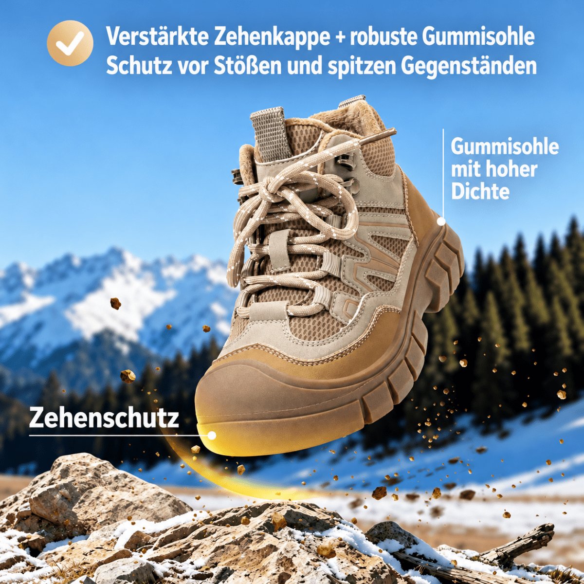 EBMINI® QUB - Wasserdichte Barfußstiefel für Kinder mit warmfutter - Ebmini® - Kinder Barfußschuhe - 