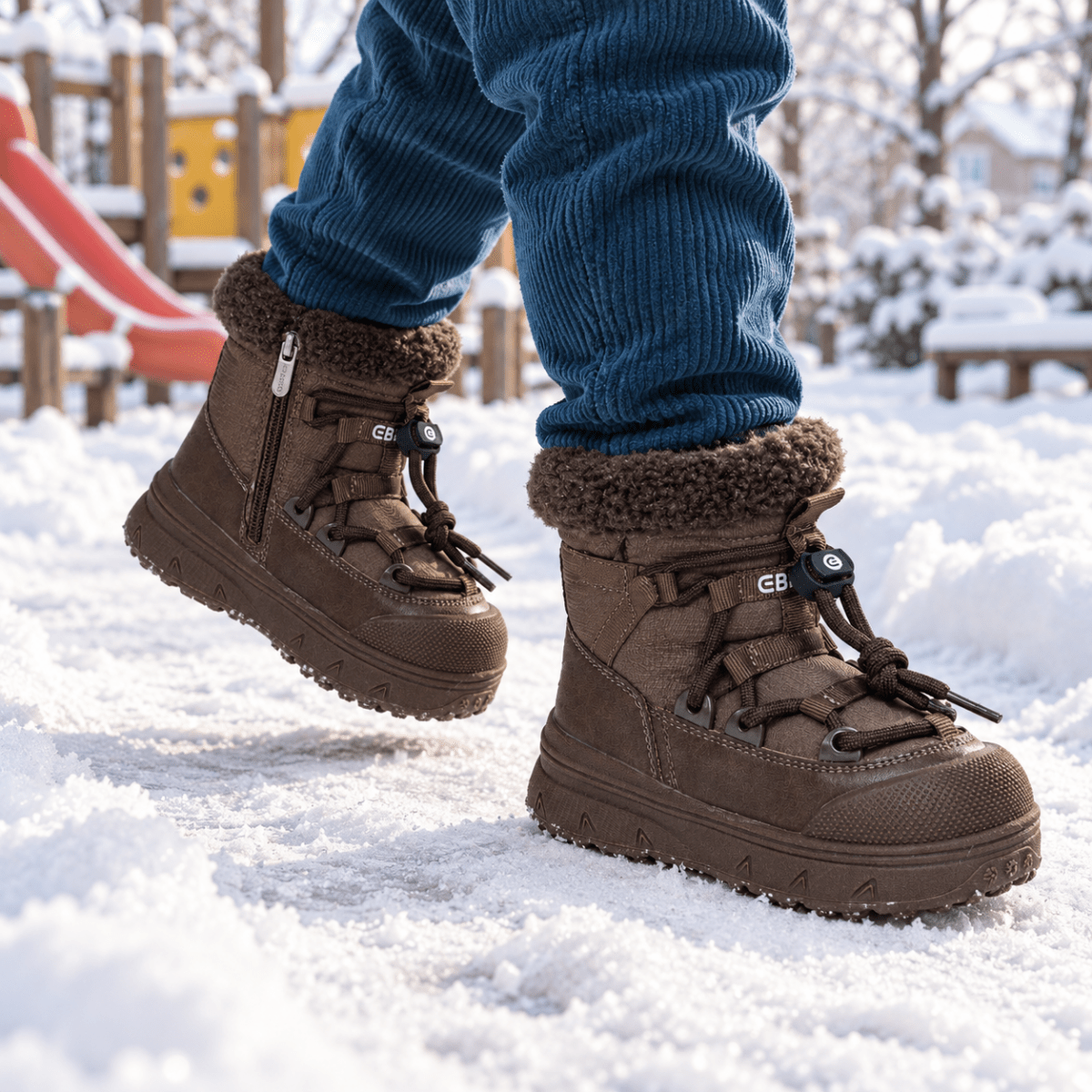 EBMINI® RIC - Wasserdichte Barfußstiefel für Kinder mit Warmfutter - Ebmini® - Kinder Barfußschuhe - 