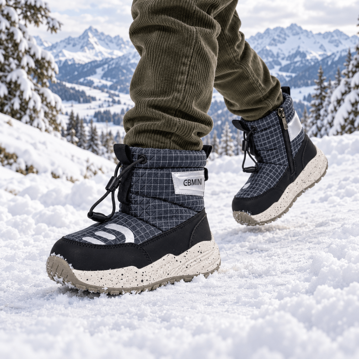 EBMINI® RIM - Wasserdichte Barfußstiefel für Kinder mit Warmfutter - Ebmini® - Kinder Barfußschuhe - 209913051131