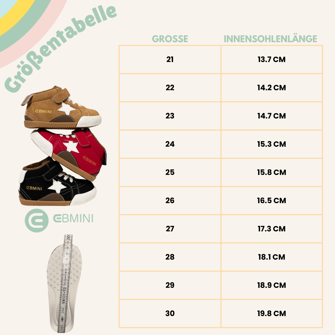 EBMINI® ROS - Ultraleichte Barfußstiefel für Kinder rutschfest & vegan - Ebmini® - Kinder Barfußschuhe -  - 