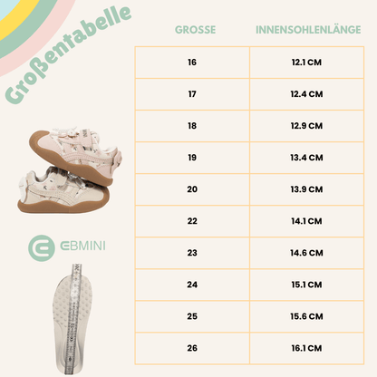 EBMINI® ROSY - Ultraleichte Barfußschuhe für Kinder - Ebmini® - Kinder Barfußschuhe - 