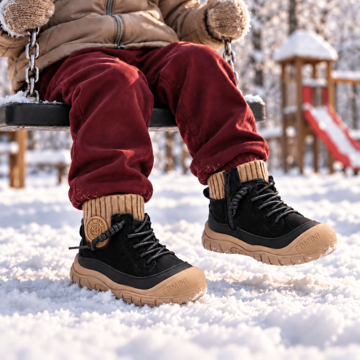 EBMINI® RUN - Ultraleichte Barfußstiefel für Kinder rutschfest & vegan - Ebmini® - Kinder Barfußschuhe - 209913017247