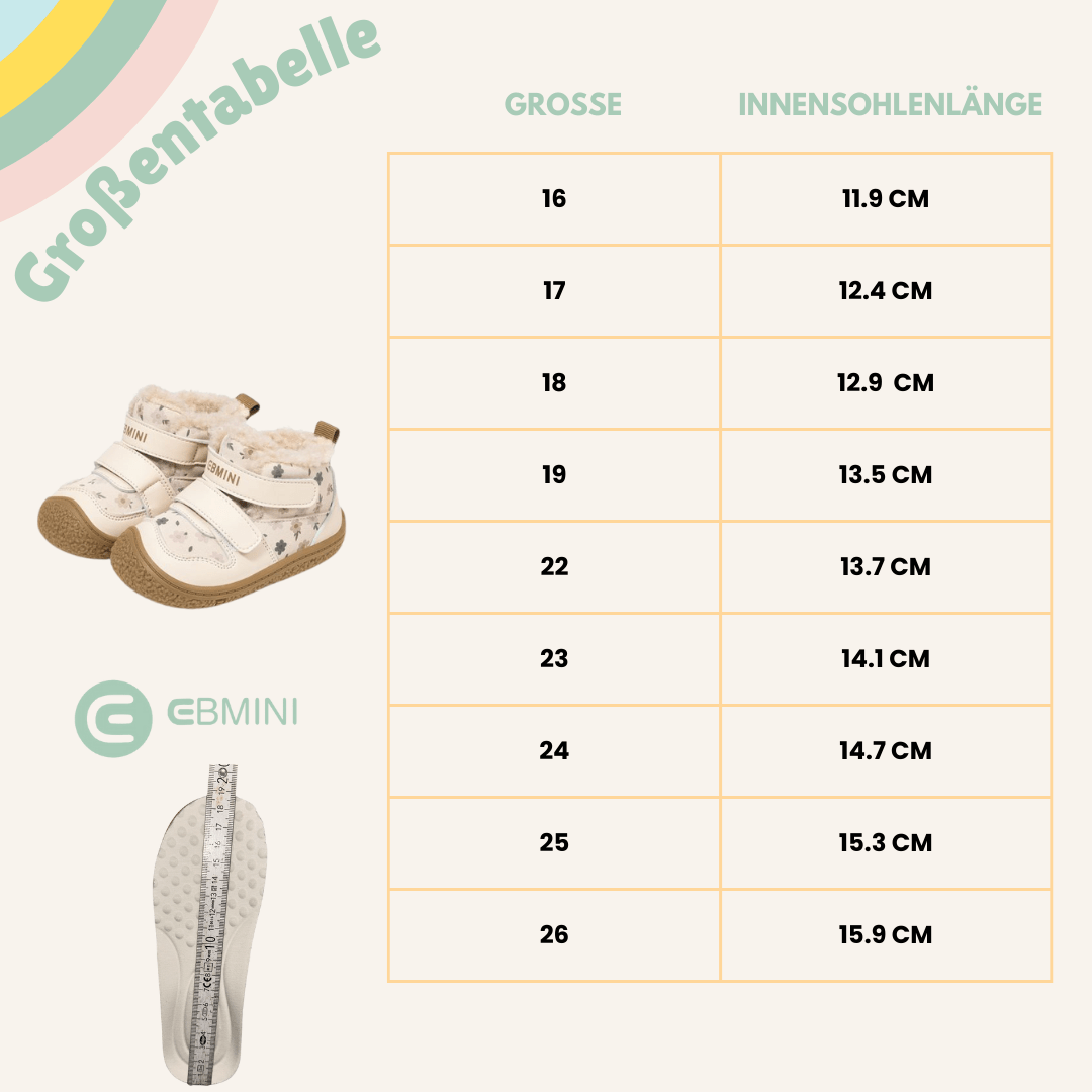 EBMINI® SAS - Ultraleichte Sneaker Barfußschuhe für Kinder mit Klettverschluss - Ebmini® - Kinder Barfußschuhe - 209913031029 - 