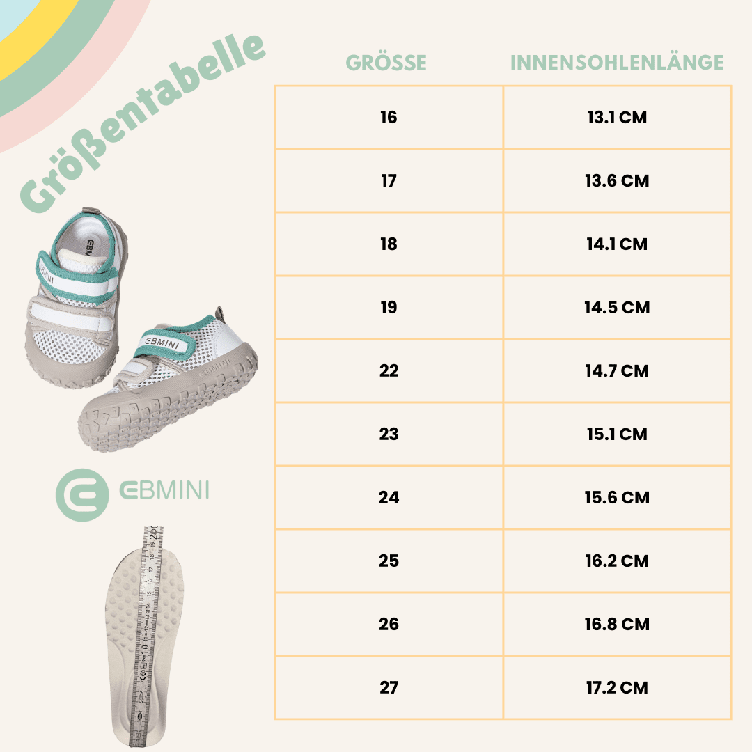 EBMINI® SOLIN - Sneaker Barfußschuhe für Kinder - Ebmini® - Kinder Barfußschuhe -  - 