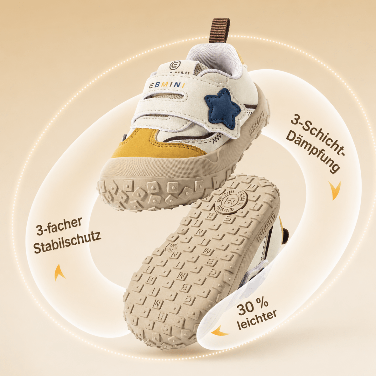 EBMINI® STL - Kinder Barfußschuhe Sneaker - Ebmini® - Kinder Barfußschuhe - 