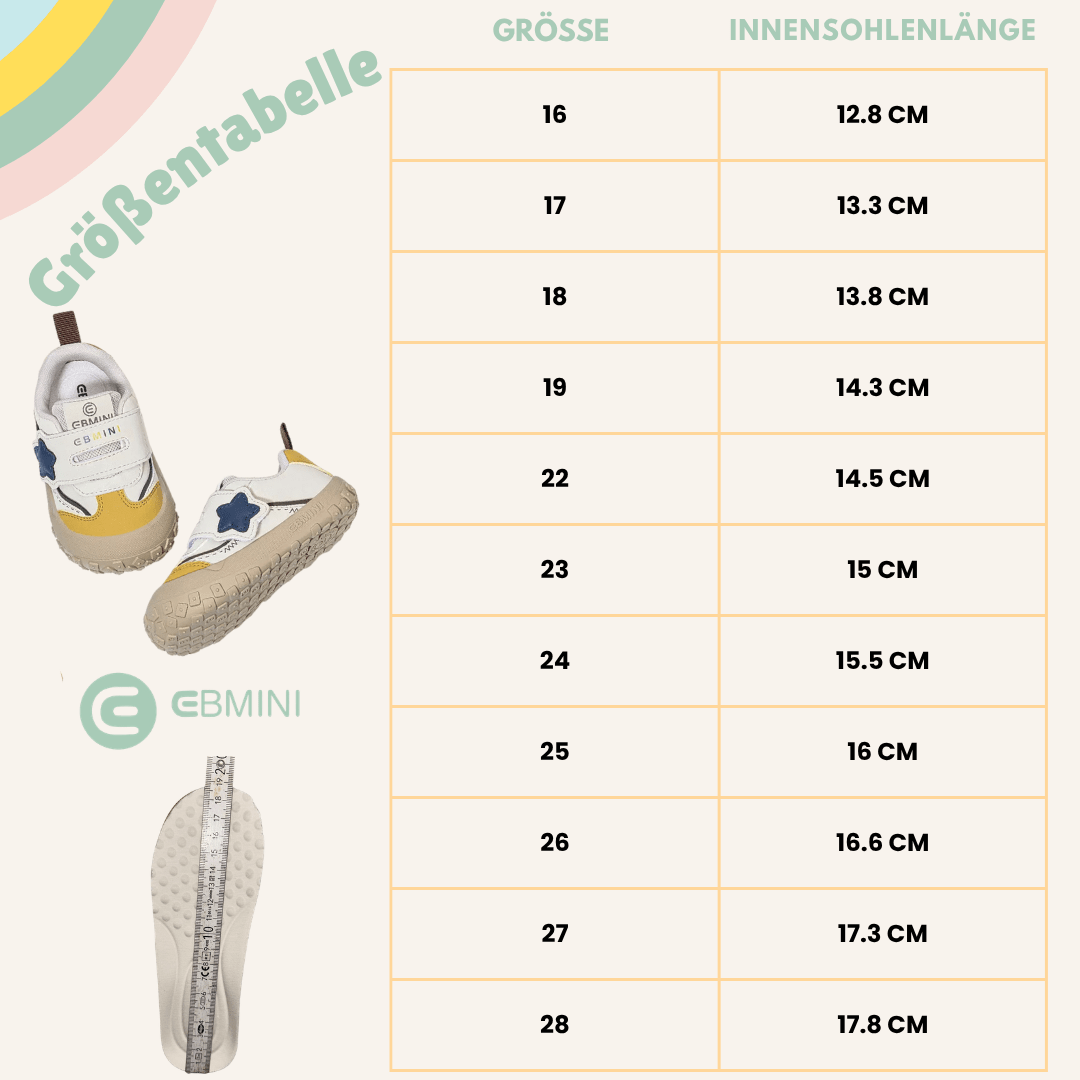 EBMINI® STL - Kinder Barfußschuhe Sneaker - Ebmini® - Kinder Barfußschuhe - 