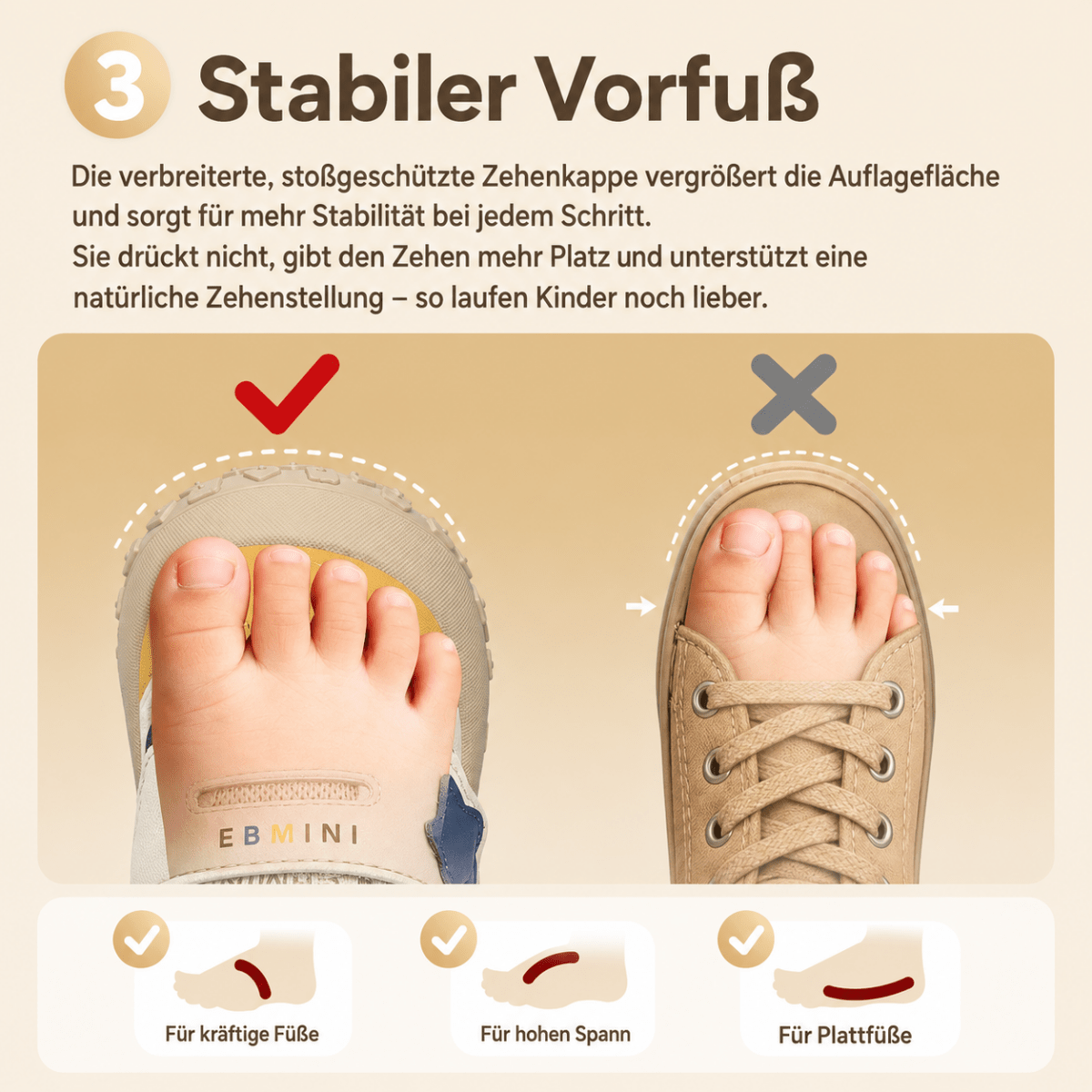 EBMINI® STL - Kinder Barfußschuhe Sneaker - Ebmini® - Kinder Barfußschuhe - 