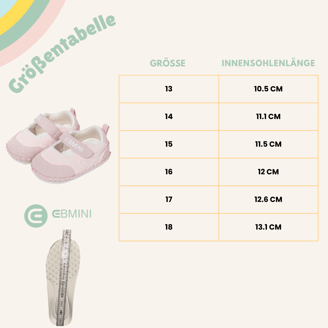 EBMINI® TITI - Baby Barfußschuhe – Weiche Krabbelschuhe für erste Schritte - Ebmini® - Kinder Barfußschuhe - 