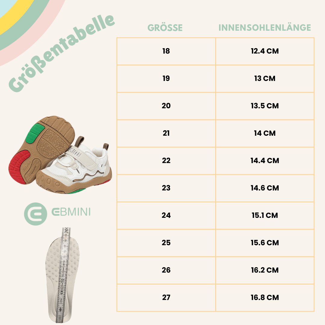 EBMINI® TYM - Sneaker Barfußschuhe für Kinder - Ebmini® - Kinder Barfußschuhe - 