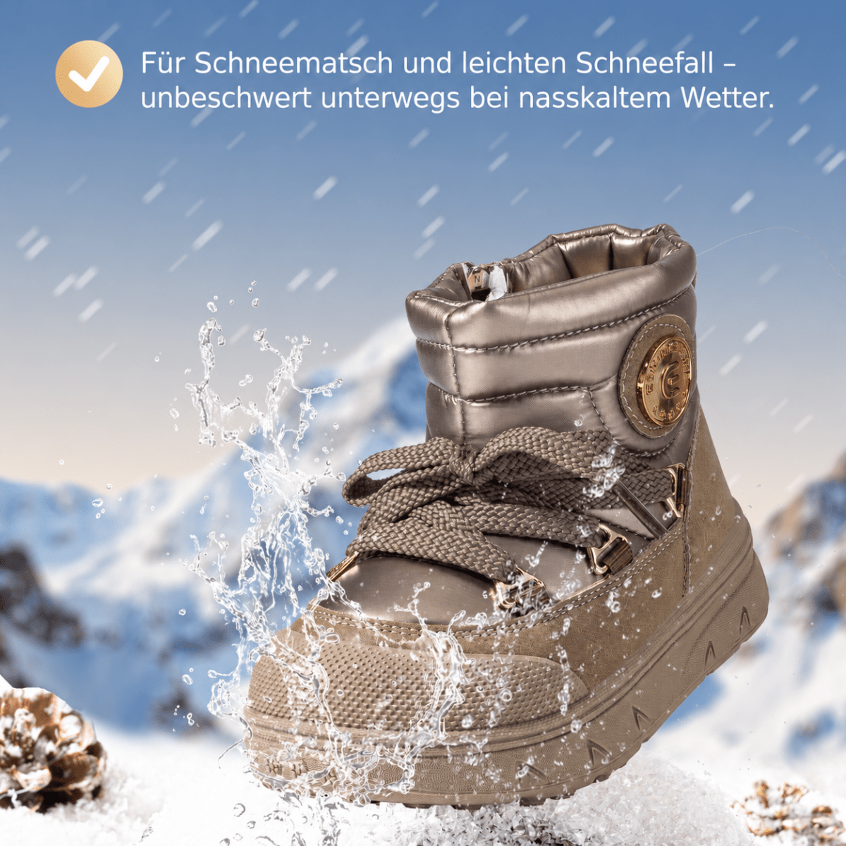 EBMINI® WAM - Wasserdichte Barfußstiefel für Kinder mit Warmfutter - Ebmini® - Kinder Barfußschuhe - 