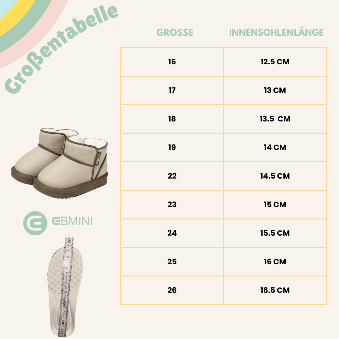EBMINI® WAS - Wasserdichte Stiefel für Kinder - Ebmini® - Kinder Barfußschuhe - 