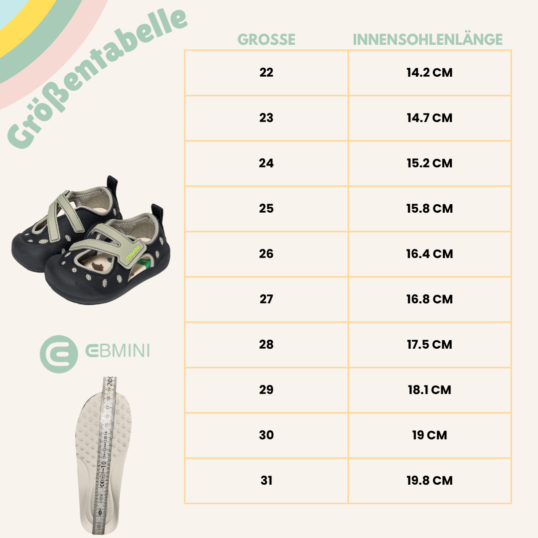 EBMINI® WAWE - Barfußsandalen für Kinder - Ebmini® - Kinder Barfußsandalen - 