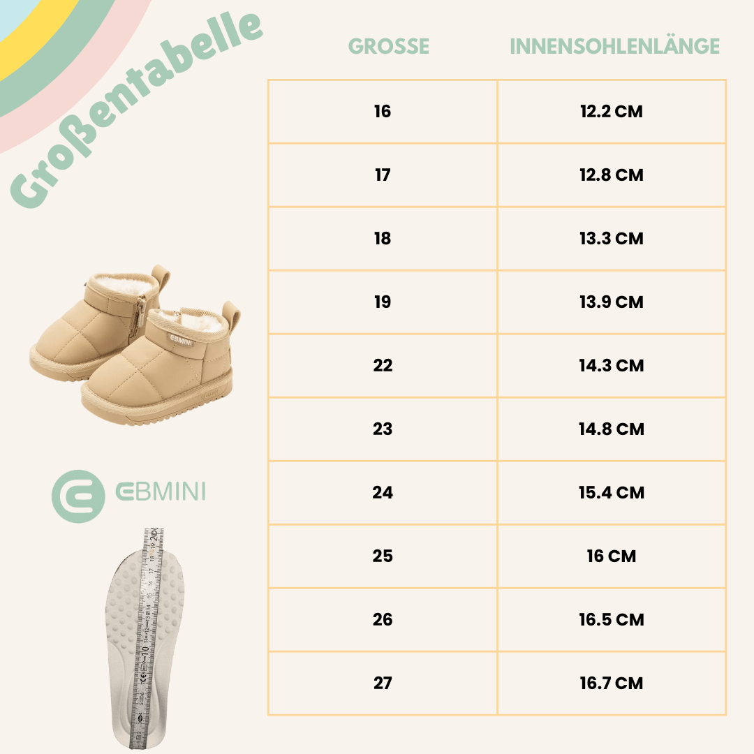 EBMINI® WOLK - Ultraleichte Stiefel für Kinder - Ebmini® - Kinder Barfußschuhe - 