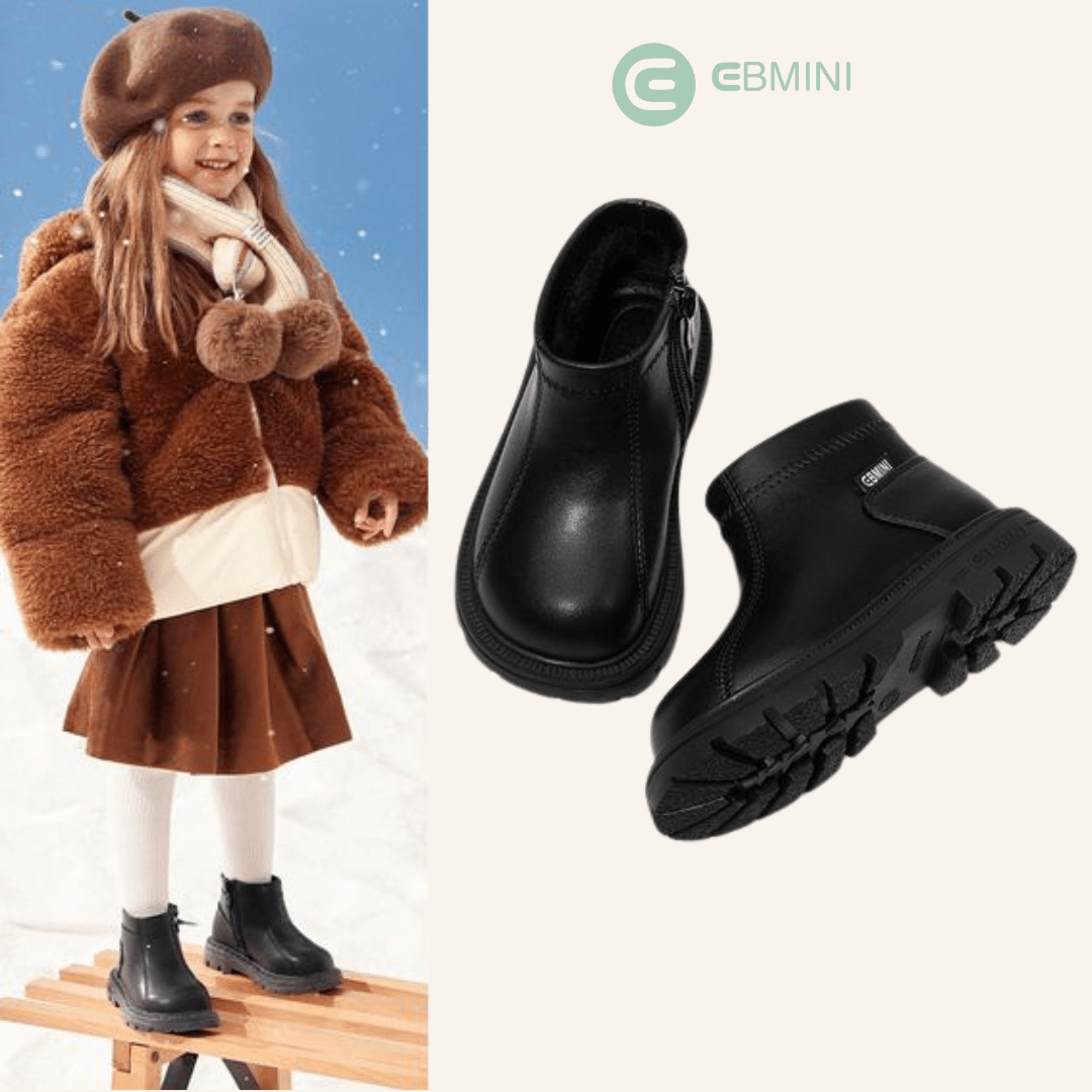 EBMINI® WOOD - Wasserdichte Stiefel für Kinder - Ebmini® - Kinder Barfußschuhe - 