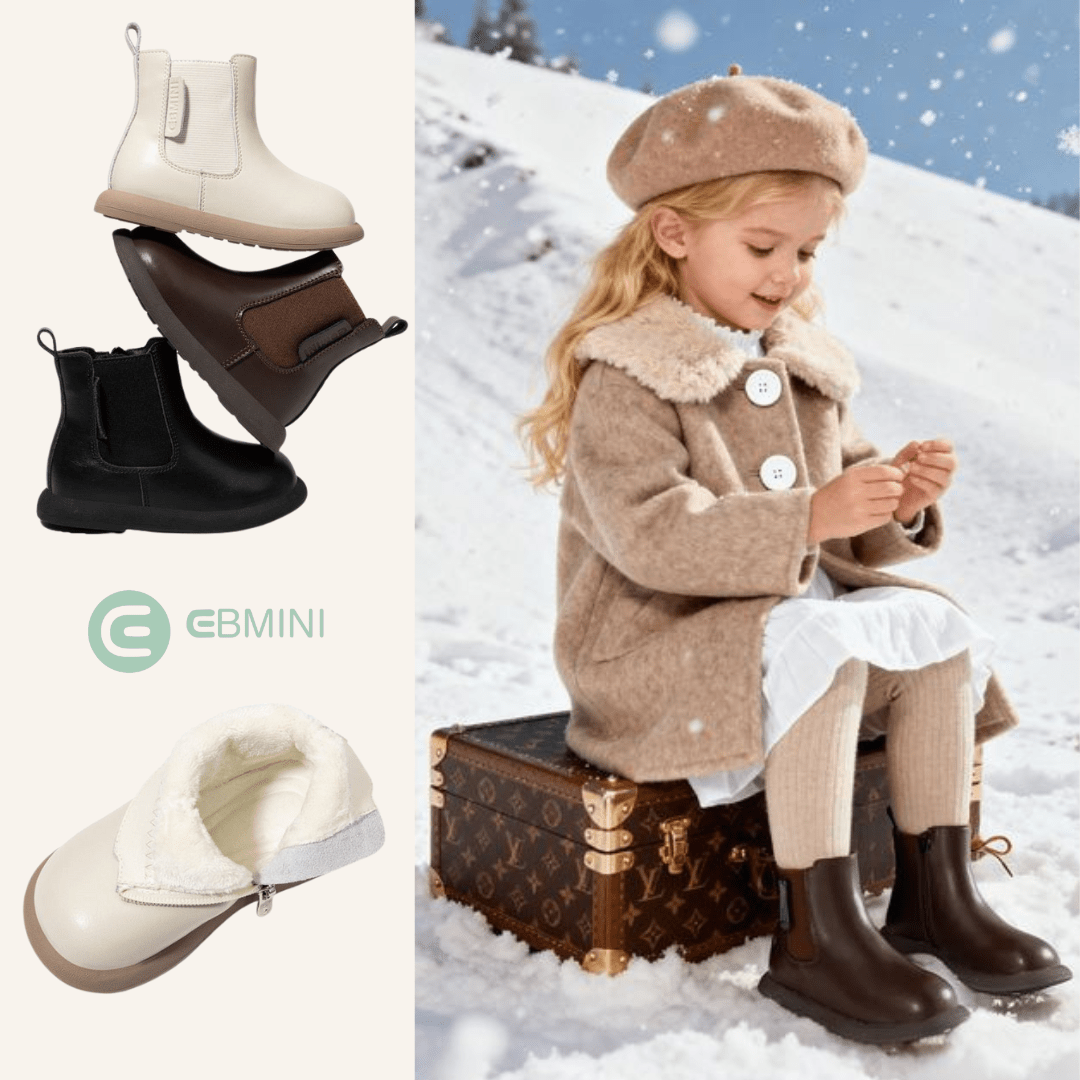 EBMINI® ZOE - Wasserdichte Stiefel für Kinder - Ebmini® - Kinder Barfußschuhe - 